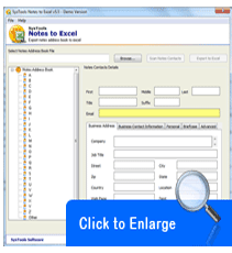Lotus Notes to Excel converter 
